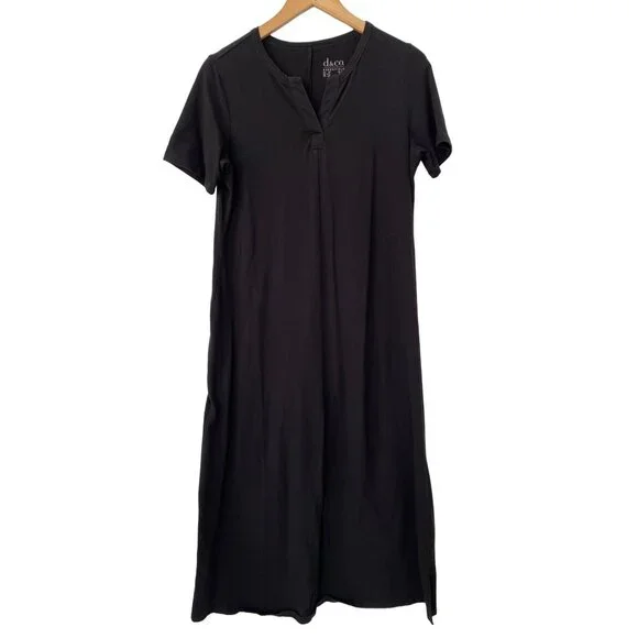 chinese dress ladies Dally Denim Jean Print Sheer Maxi Dress In Indigo – K. A. Classics main image 1